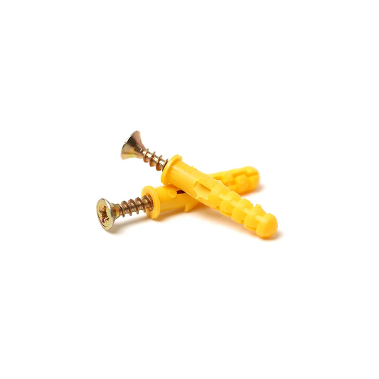 25-Pk. Plastic Ribbed Head Anchor