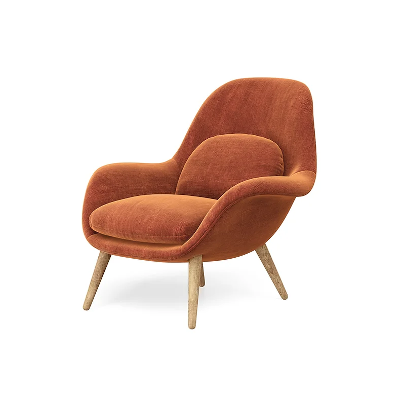 Velvet Upholstered Armchair